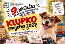 Natječaj za kratku humorističnu priču “klUPKO smijeha 2027”