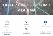 OBAVIJEST O OTVARANJU ODJELA ZA RAD S DJECOM I MLADIMA